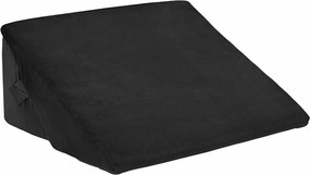 vidaXL Wedge párna Fekete 55 x 55 x 26 cm Memóriahab