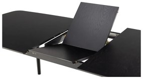 Bővíthető étkezőasztal tölgyfa dekoros asztallappal 90x219 cm Montreux – Actona