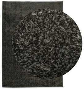 ISTAN antracitszürke hosszú szálú fényes szőnyeg 240 x 340 cm