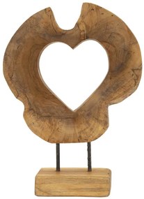 Hasi sculputre teak 28x10x38cm
