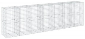 horganyzott vas gabion kosár fedéllel 700 x 100 x 200 cm