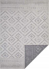 Szürke kétoldalas szőnyeg, lapos 160x230cm