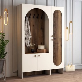 Palermo előszobafal, krém-dió, 135 cm – TR845HCT4241
