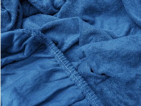 Frottír sötétkék lepedő EXCLUSIVE 90x200 cm