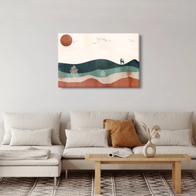Kép - Illusztrált tájkép (90x60 cm)