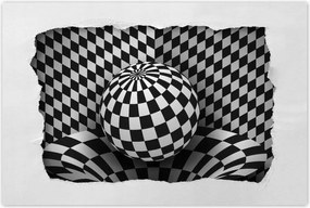 Poszterek 90x60 Absztrakt fekete-fehér