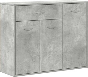 vidaXL betonszürke szerelt fa tálalószekrény 88 x 30 x 70 cm