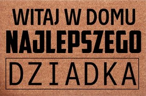 Lábtörlő kókusz ajtóhoz Nagyszülők napja Ajándék Isten hozott otthon