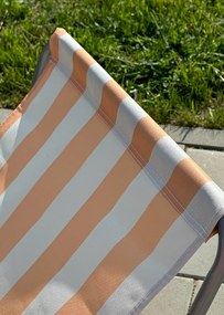 Összecsukható tengerparti napozóágy SAND, türkiz csíkos