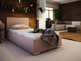 FLEK 5 egyszemélyes ágy 90x200 - rózsaszín