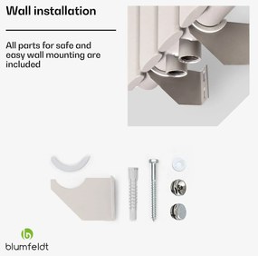 Blumfeldt Tallheo, 100 x 60, radiátor, csőradiátor, 1445 W, melegvizes, 1/2