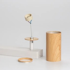 Brilagi - Spotlámpa SELE 2xGU10/30W/230V fehér/tölgy dekor