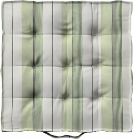 Kuba székpárna 50x50 zöld csíkos