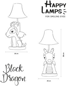 Happy Lamps - LED gyereklámpa DRAGON LED/5,4W/230V sárkány