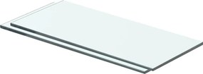 vidaXL 2 db átlátszó üveg paneles polc 40 x 12 cm