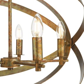 Dar Lighting vintage függeszték nitya réz darnit0564