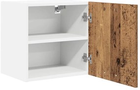 Függő szekrény Riga 2 pcs Régi fa és fehér 40 x 31 x 40 cm