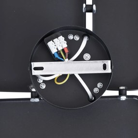 Design fali lámpa fekete 3-lámpás - Planes