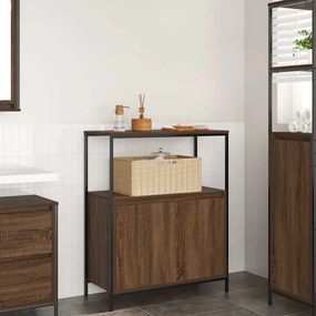 barna tölgy fürdőszobaszekrény polcokkal 76,5x35x95 cm