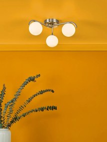 Dar Lighting modern mennyezeti lámpa orlena szatén króm darorl5346