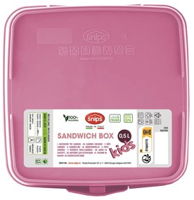 Rózsaszín gyerek uzsonnás doboz Unicorn – Snips