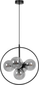 KAJA K-3836 MEGAN Fekete Színű Függeszték 5xE14 10W IP20