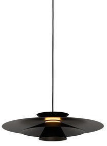 Design lógólámpa fekete, beépített LED-del, 3 fokozatban szabályozható - Pauline