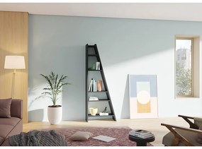 Delta fekete könyvespolc - TemaHome