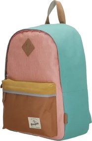Türkiz–rózsaszín vízálló iskolai hátizsák „Smile”