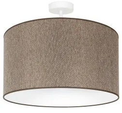 Duolla - Felületre szerelhető csillár ROLLER ECO RECYCLING 1xE27/15W/230V átm. 45 cm barna