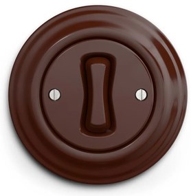 Kliklap - Retro keresztkapcsoló 7-es kerettel barna