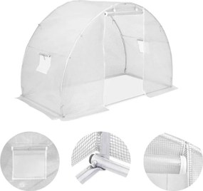 vidaXL melegház 4,5 m² 300 x 150 x 200 cm