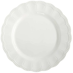 Elite White prémium fehér porcelán lapostányér