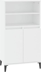 vidaXL fehér szerelt fa magasszekrény 60 x 36 x 110 cm