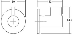 Fogas  Viefe FIN fém, matt fekete EI