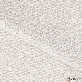 Bézs kárpitozott ágyneműtartós franciaágy ágyráccsal 140x200 cm Pointt – ELTAP