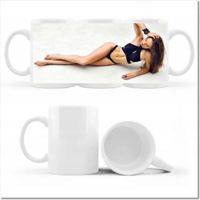 Bögre fényképpel Elegáns nő Csaj