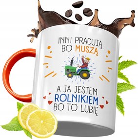 Narancssárga Bögre Gazdáknak Ajándék fényképes nyomtatással