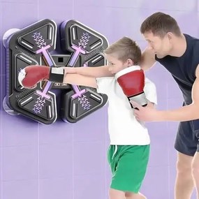 Falra szerelhető interaktív Bluetoothos LED Bokszgép gyerekeknek – játék, tanulás és mozgás egyben Box Géppel