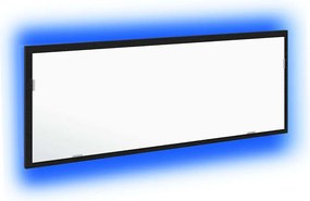 vidaXL LED Fürdőszoba Tükör Fekete tölgy 100 x 8,5 x 37 cm Üveg