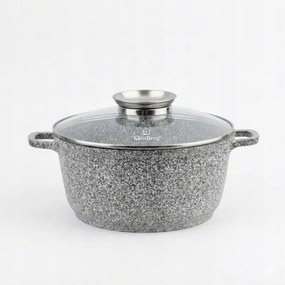 Kerámia Fazék Márvány 4,3L Indukciós Klonberg 24CM Fedő Gáz