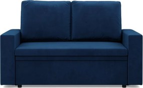 Zeus kanapé, bársony, hab töltet, egyenes kartámasz, kék