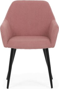 Étkezőszék rózsaszín kordbársony kárpittal – DCH-V4009 PINK6