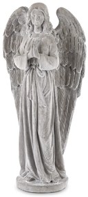 Dekoratív figura angyal Cement Szürke 60x30x17cm