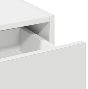 Fali Sminkasztal Fehér 100x40x70 cm