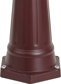 Klasszikus kültéri lámpás sötétvörös 220cm 3-lámpás IP44 - Havana