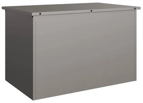 Kültéri Tároló Doboz Barna 80 x 50.5 x 50 cm időjárásálló acél