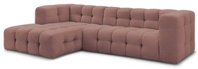 Világos rózsaszín sarokkanapé Cloud – Bobochic Paris