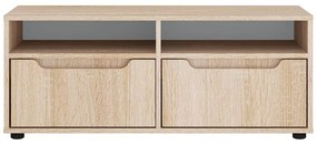 VISNES sonoma tölgy szerelt fa TV-szekrény 100x40x38 cm