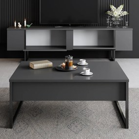 Luxe - antracit/fekete TV-állvány